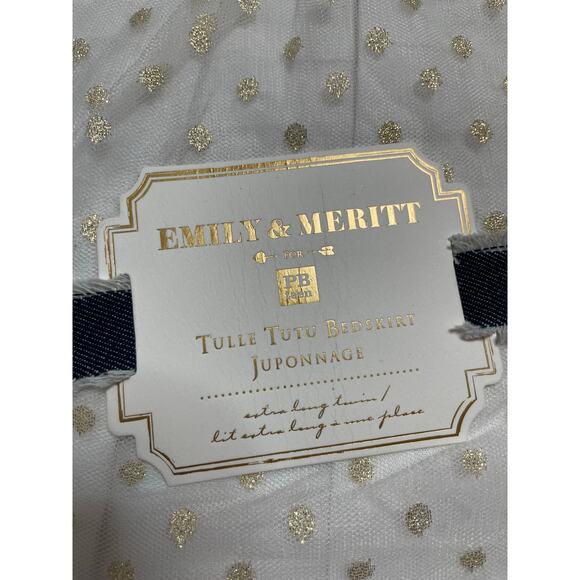 NEW Pottery Barn Teen Extra Long Twin Tulle Tutu bedskirt Emily & Meritt - Picture 2 of 7